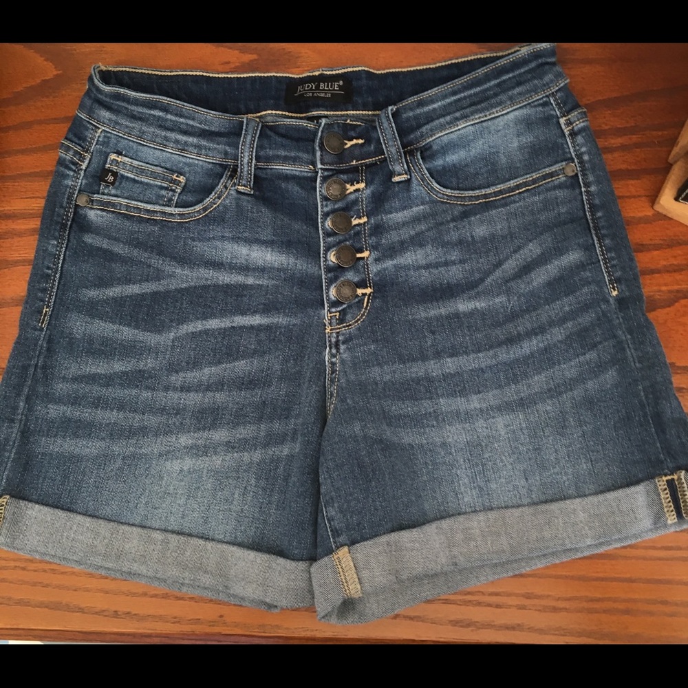 Judy Blue Button-Fly Shorts